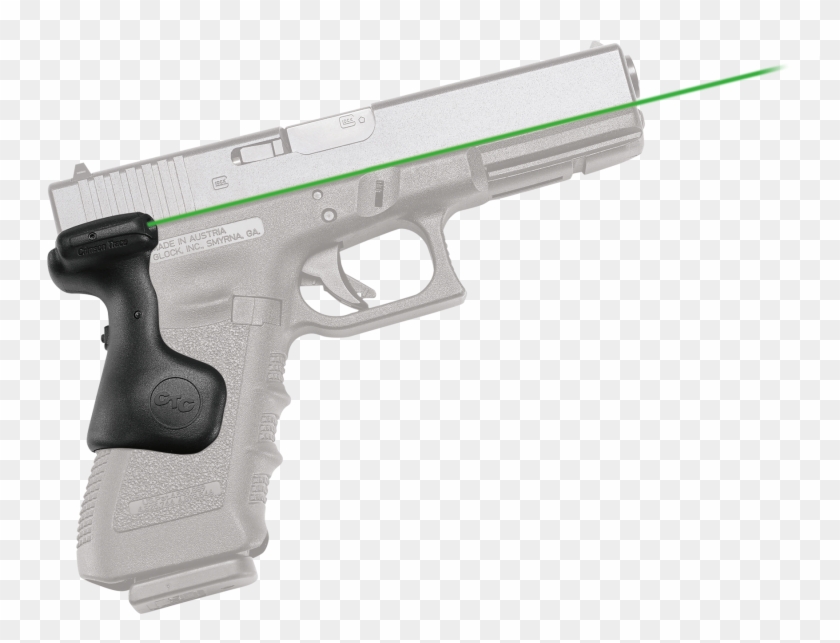 Handgun Front Png - Glock 17 Laser Grips Green Clipart #2896644