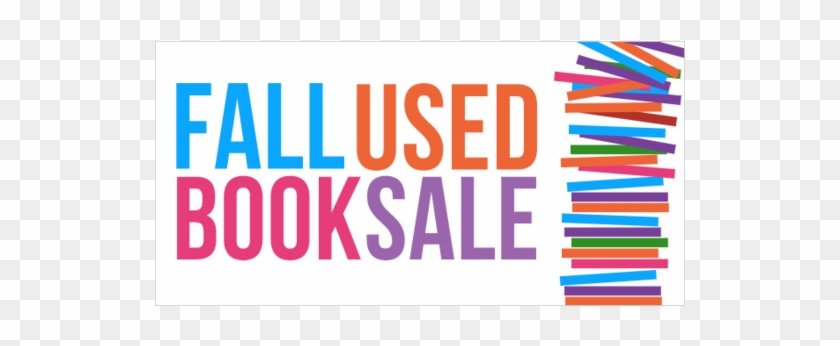 Fall Used Book Sale Vinyl Banner With Stack Of Books - Colorfulness Clipart
