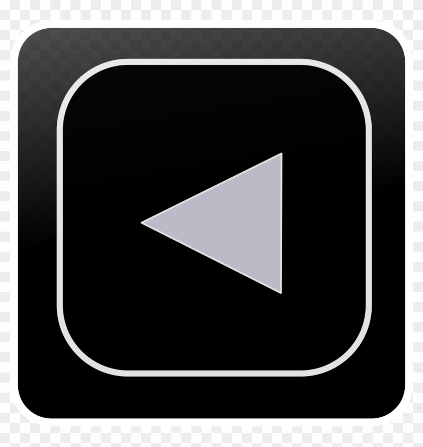 Black Button On The Keyboard With An Arrow - Seta Teclado Png Clipart