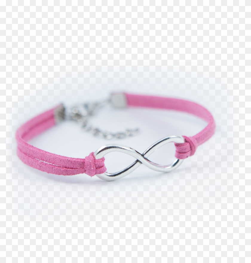 This Darling Silver Infinity Sign With Leather Bracelet - Bracelet Clipart