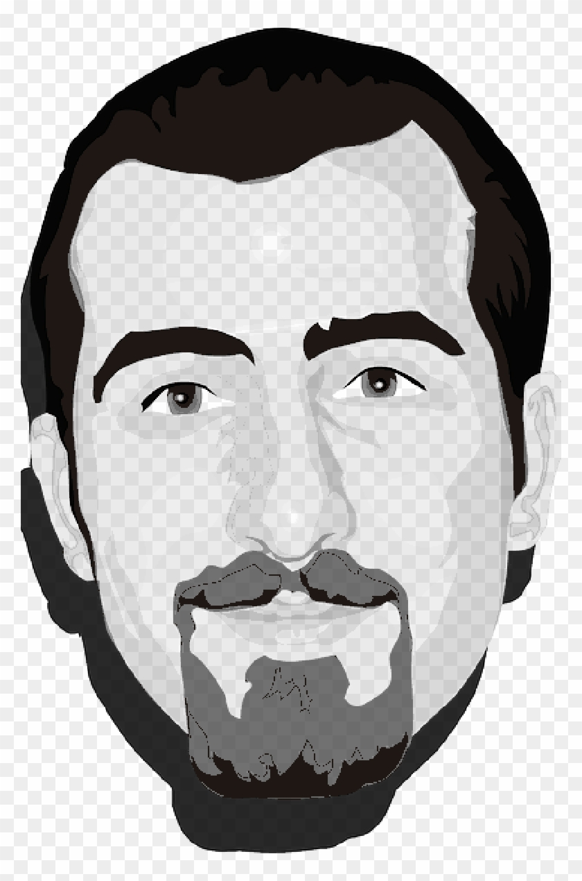 Goaty Face Man Avatar - Clip Art - Png Download