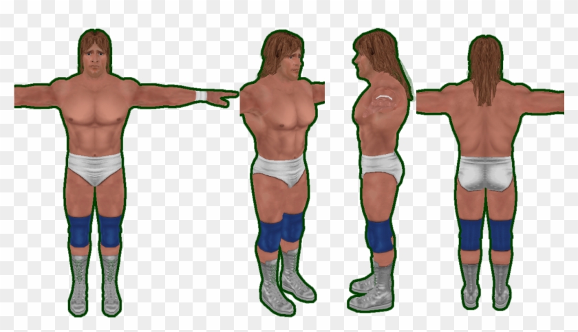 Texas Tornado Along With Updated Hulk Hogan And Hunter - Barechested Clipart
