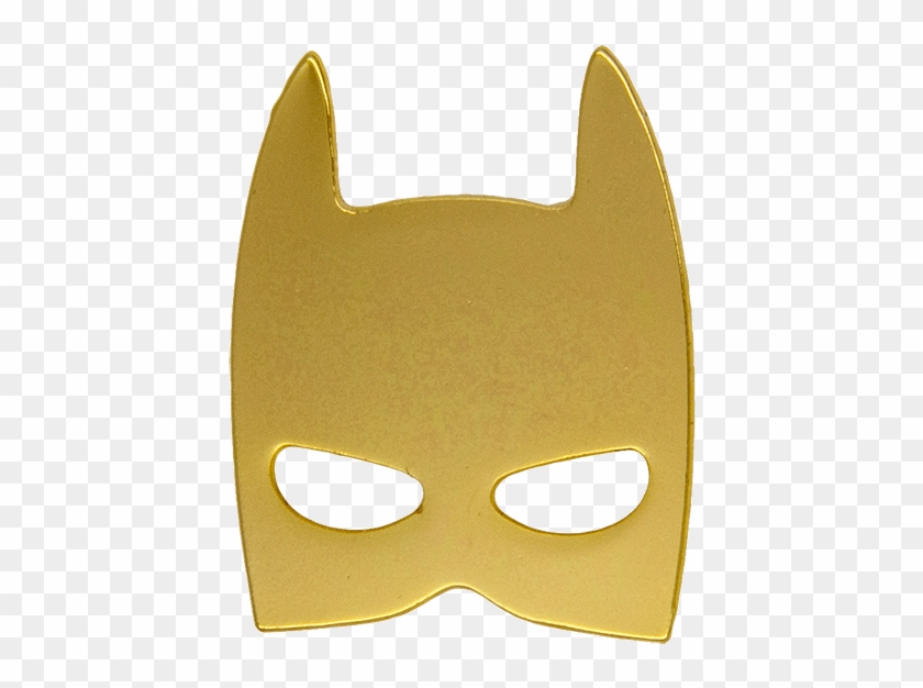 Batman Pin, Gold - Face Mask Clipart #2898644