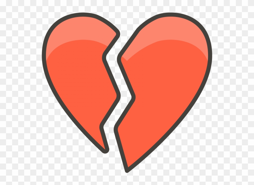 Broken Heart Emoji - Heart Clipart #2899530