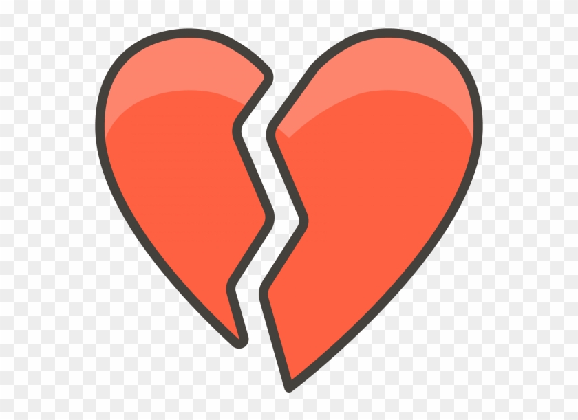 Download Broken Heart Emoji Heart Clipart Png Download PikPng
