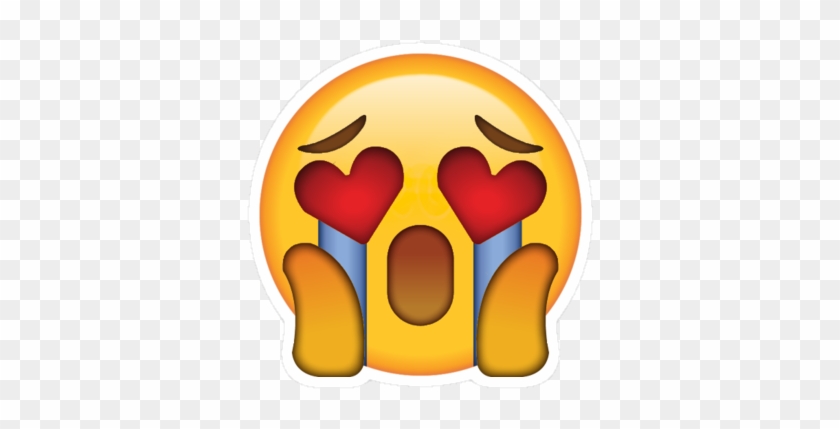 Love Emoji - Hearts Eyes Emoji Png Clipart #2899571