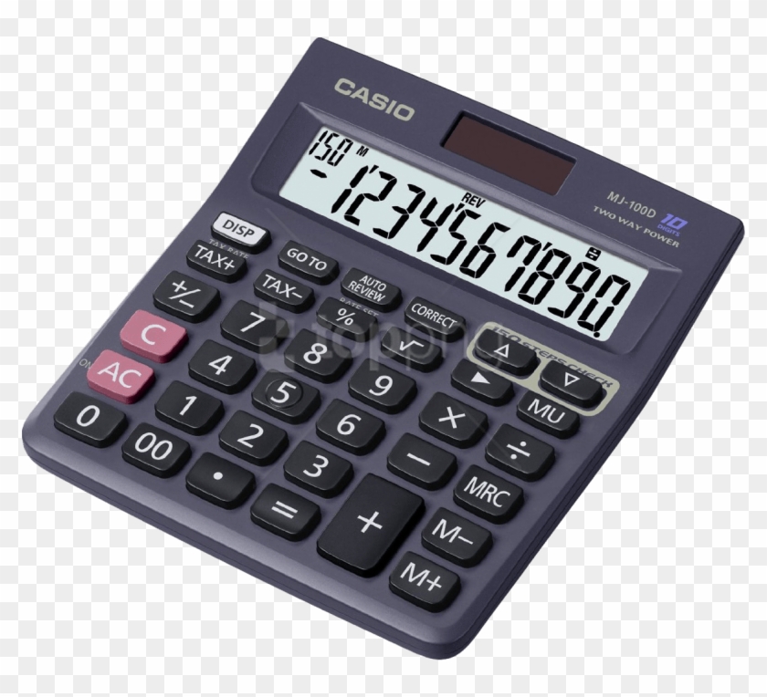 Free Png Desktop Calculator Png Images Transparent - Casio Mj 120da Calculator Clipart