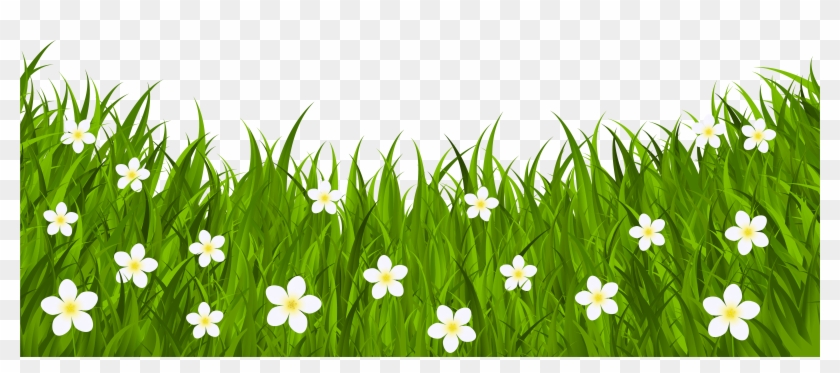 Flowers With Ground Grass Clipart #290148