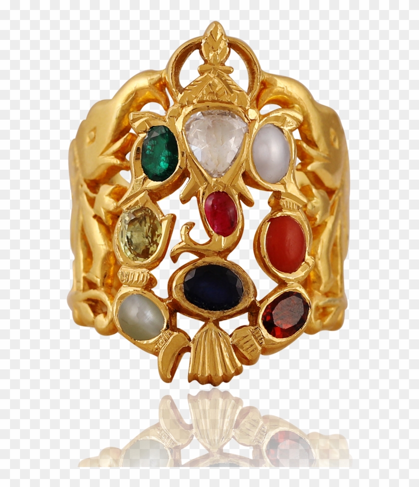 Divine Ganesha Navarathna Ring Clipart