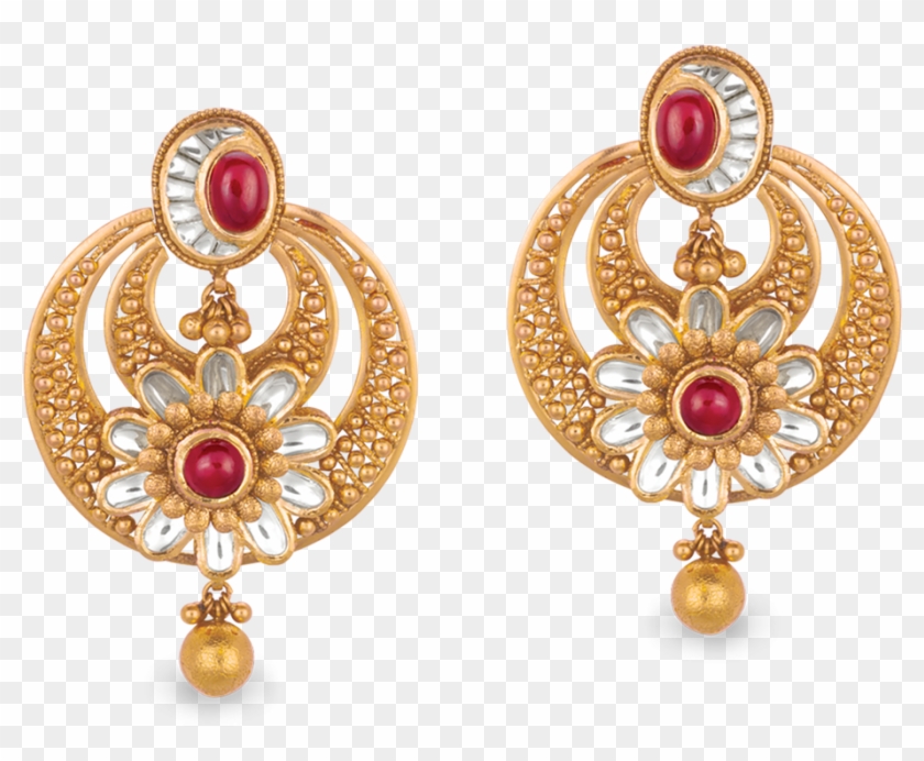 Gold Jewellery Online - Earring Jewellery Png Clipart #290275