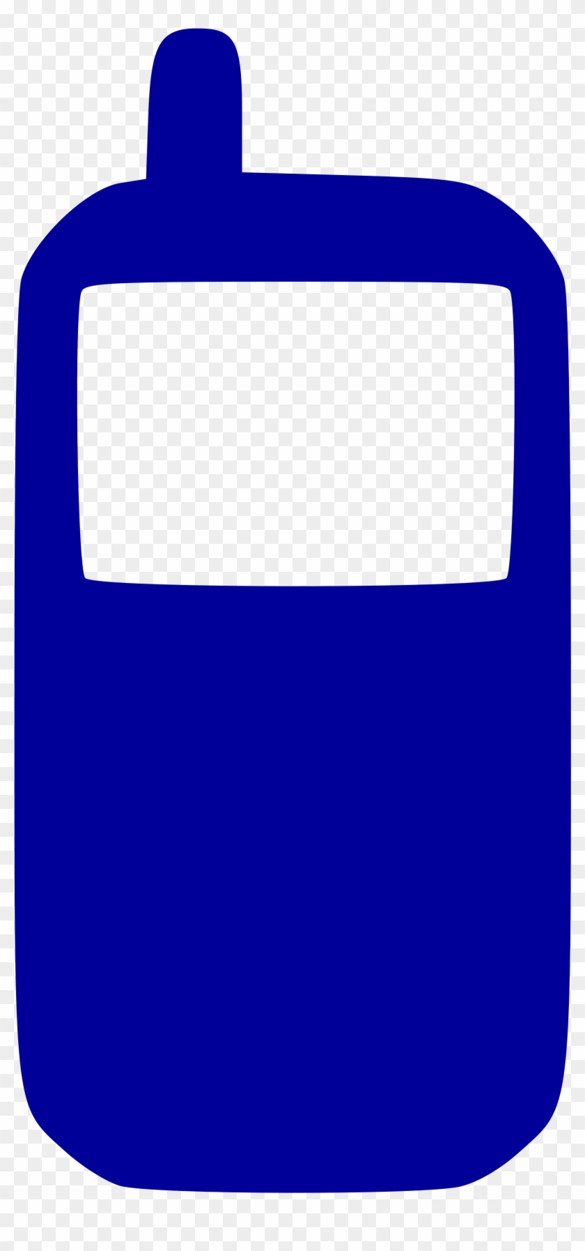 Open - Cell Phone Icon In Blue Clipart
