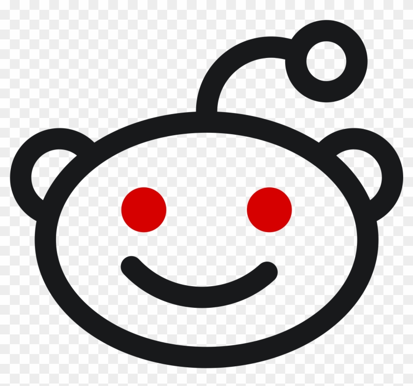 Png Black And White Stock File New Wikimedia Commons - Reddit Icon Png Clipart