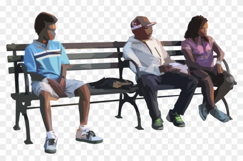 Group Transparent Background Png - Sitting People Photoshop Png Clipart #290833