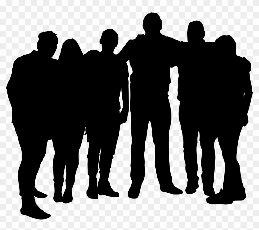Free Download - Group Men Silhouette Clipart #290952