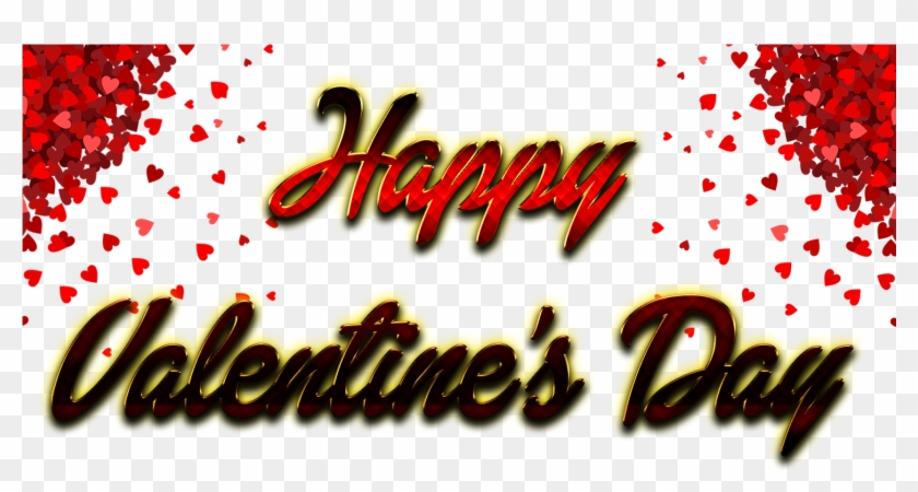Happy Valentines Day Word Transparent - Transparent Valentine Word Png Clipart #291476