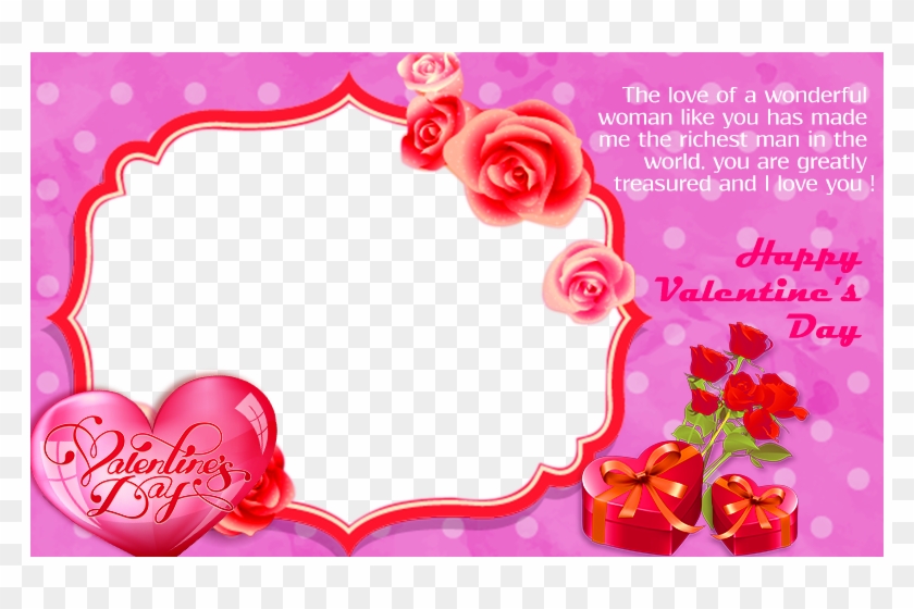 Valentines Day Frame Png Pic - Valentines Day Photo Frame Png Clipart #291560