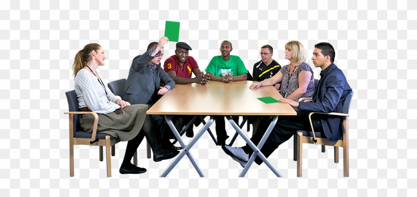 Self Advocacy Group - Sitting At Table Png Clipart #291694