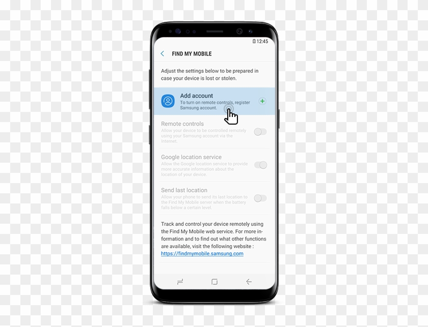 Front View Of Galaxy S8 Midnight Black With 'samsung - Mobile Ican Sumsuang Clipart
