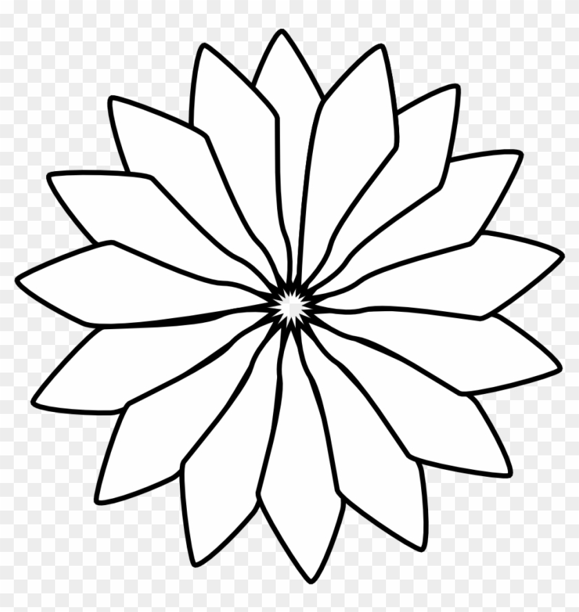 Black White Line Art Flower Valentine Png 46 K Red - Effects Of Uv Degradation Clipart
