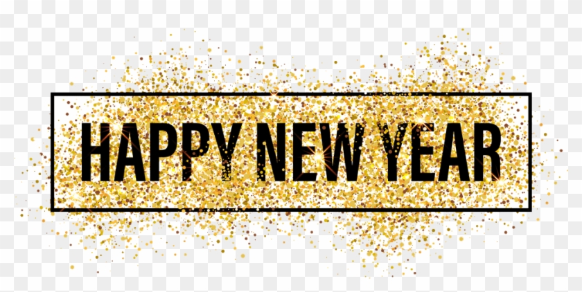Happy 2018 Y'all - Happy New Year Gold .png Clipart #292276