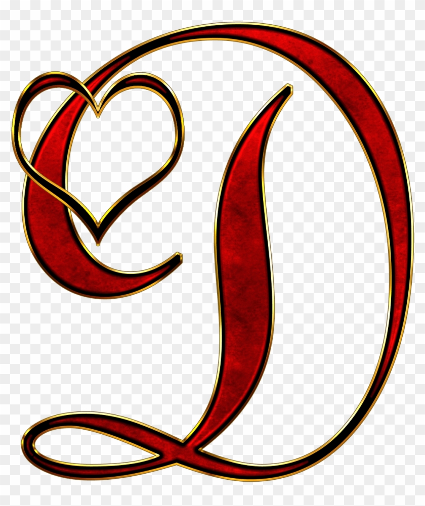 Valentine Capital Letter D Transparent Png Stickpng - Whatsapp Dp For D Letter Clipart