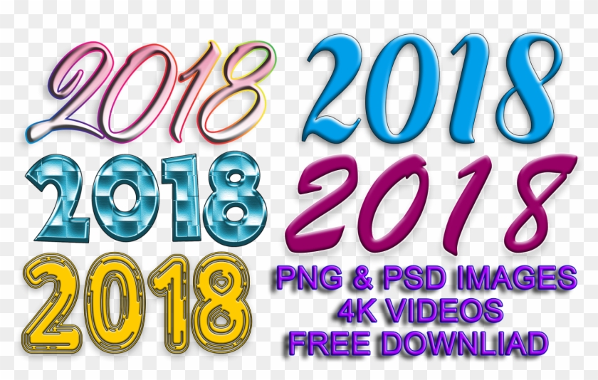 Happy New Year 2018 Wallpapers - Oval Clipart