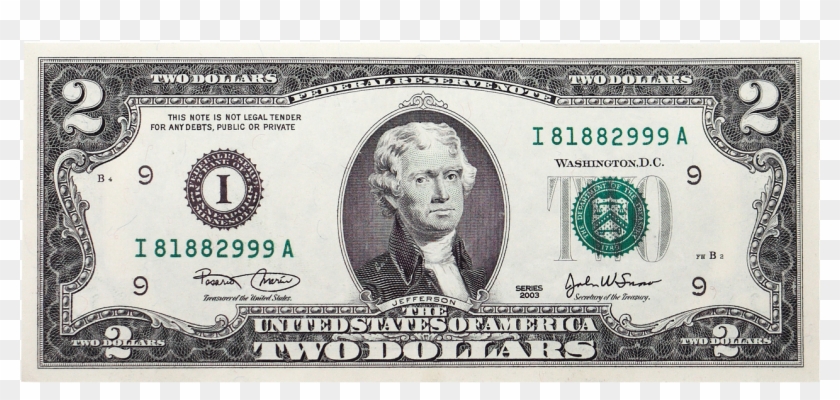 2 Dollar Bill Png Clipart #292640