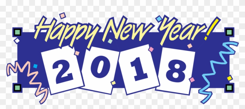 Free Happy New Year Clip Art 2018 - New Year Logos - Png Download #292774