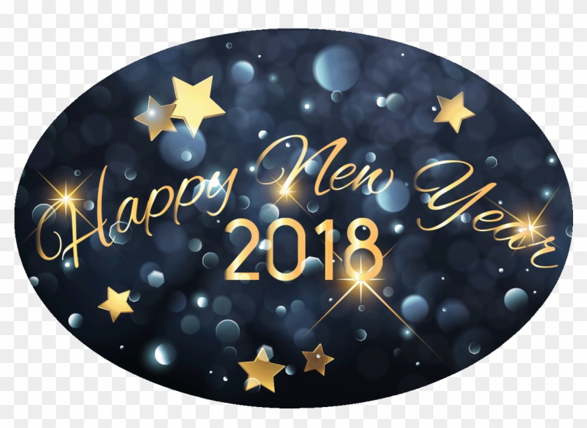 Sticker Happy New Year 2018 Festif Ambiance Sticker - Stickers Of Happy New Year 2018 Clipart