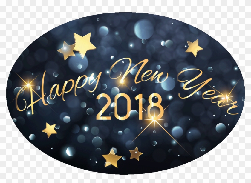 Sticker Happy New Year 2018 Festif Ambiance Sticker - Stickers Of Happy New Year 2018 Clipart #292874