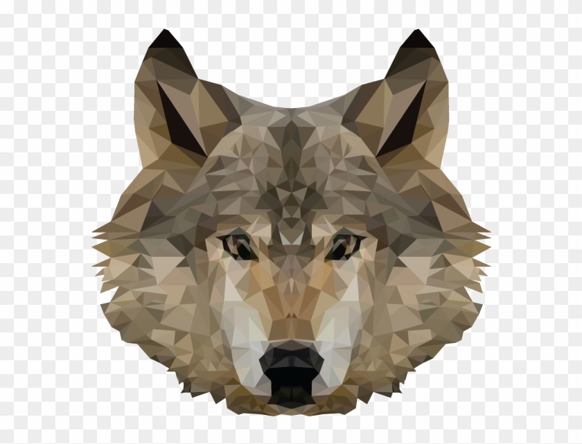 Svg Stock Low Poly Design Cnc Image Lowpolywolfheadzpsdfpng - Low Poly Wolf Png Clipart #293077