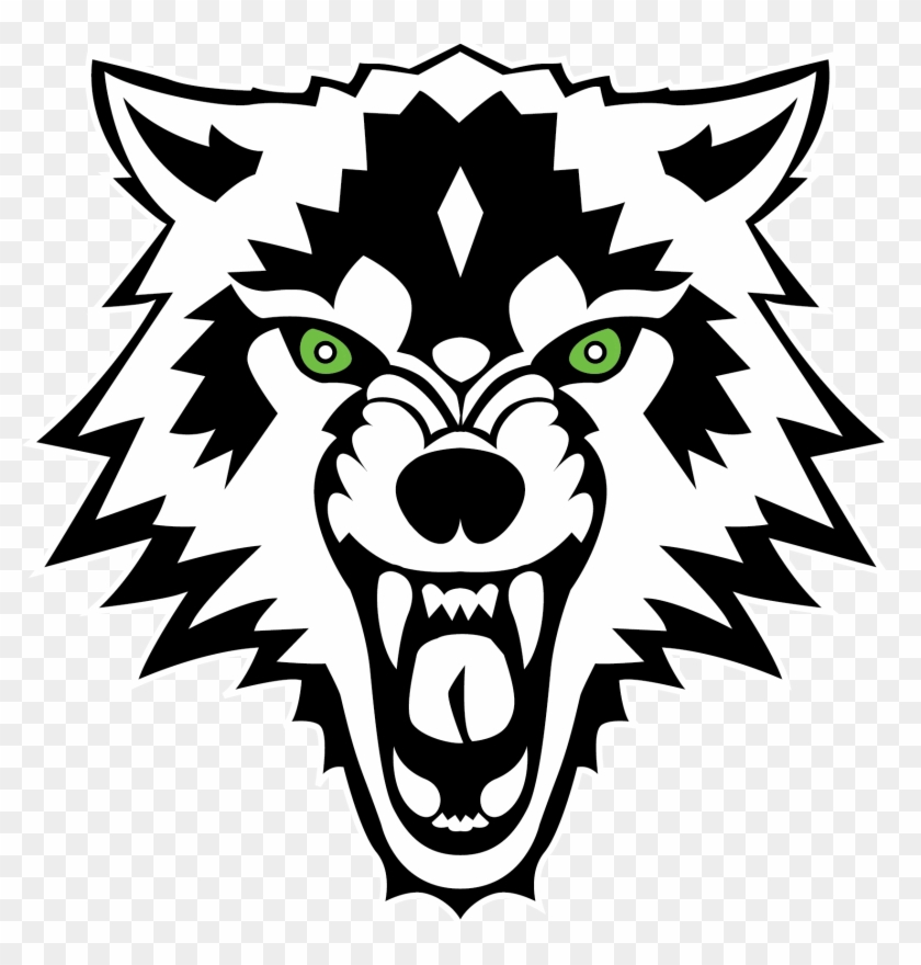 Download - White And Black Wolf Sticker Clipart #293123