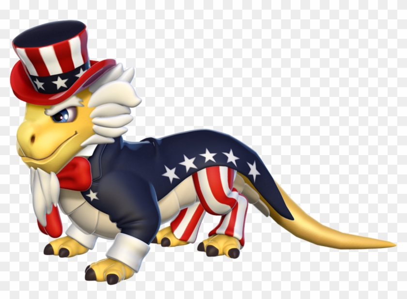 Uncle Sam Dragon - Dragon Mania Legends Uncle Sam Dragon Clipart