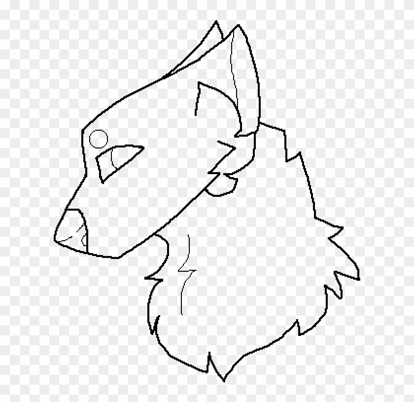 Wolf Head Base - Sketch Clipart #293584