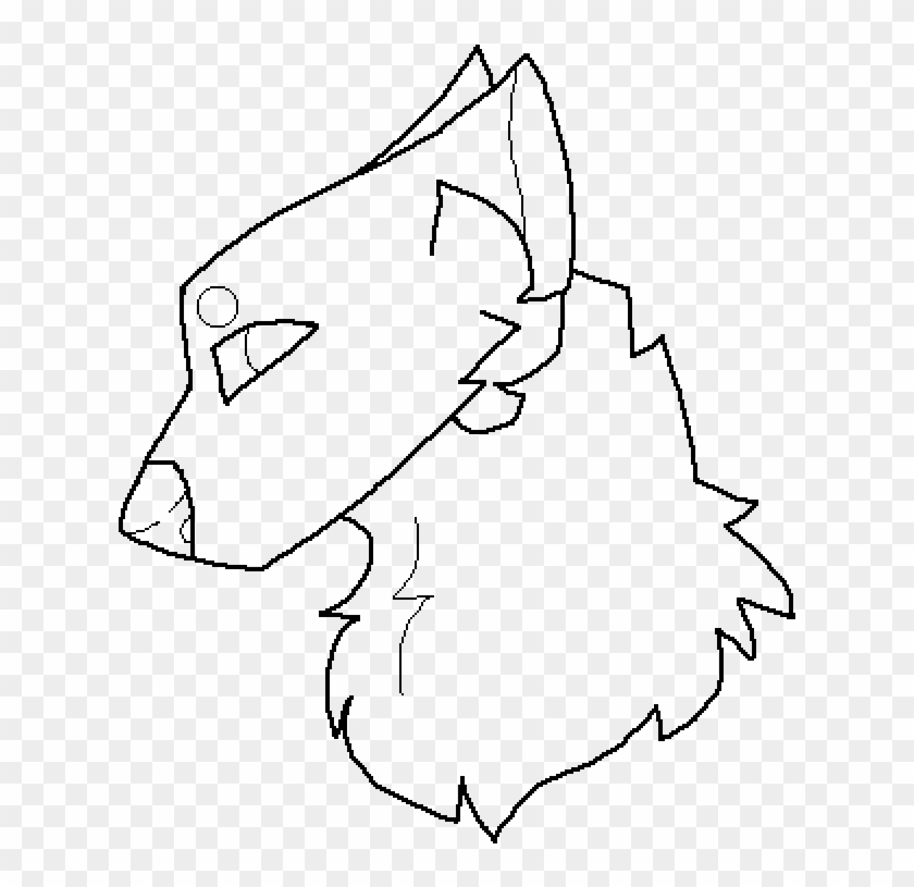 Wolf Head Base - Sketch Clipart