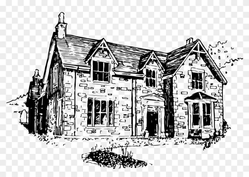 Black And White House Png Clipart