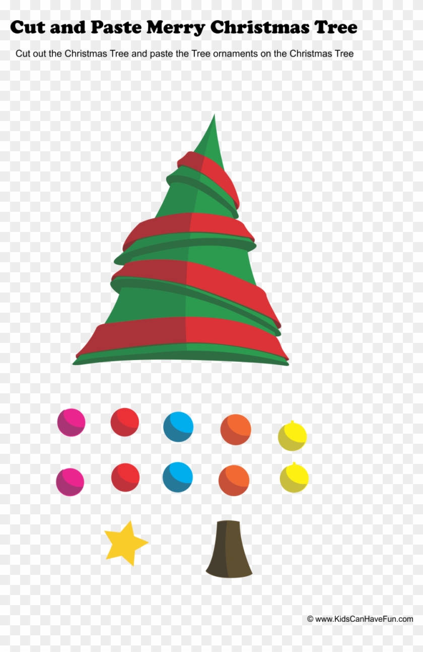 Christmas Tree Incredible Activity Picture Ideas Evergreen - Cut And Paste Xmas Clipart