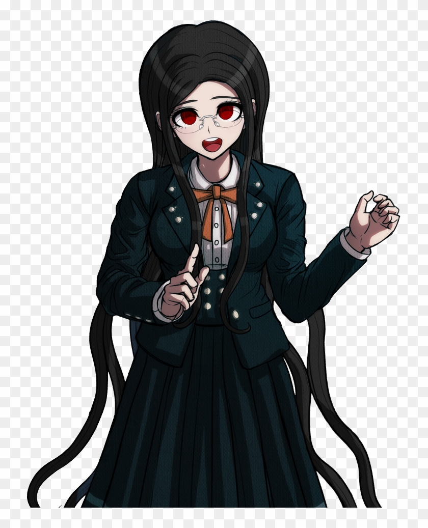 Daily Black Hair/red Eyes - Danganronpa Tsumugi Sprites Clipart #293936