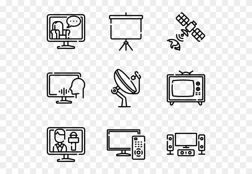 Television - Icons It Conference Clipart #294096