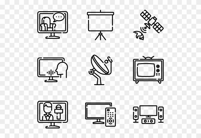 Television - Icons It Conference Clipart