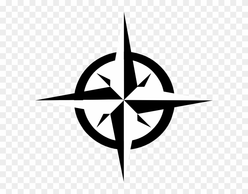 White Compass Rose Clip Art - Compass Rose Clip Art - Png Download #294499