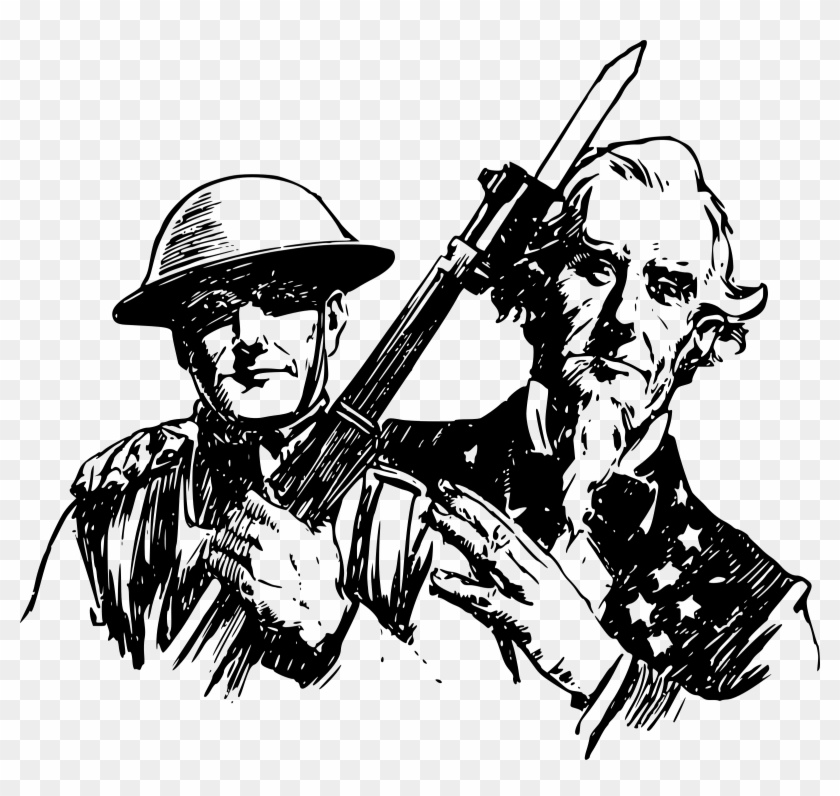 Vector Transparent Stock Soildier And Clip Art At Clker - Uncle Sam - Png Download #294552