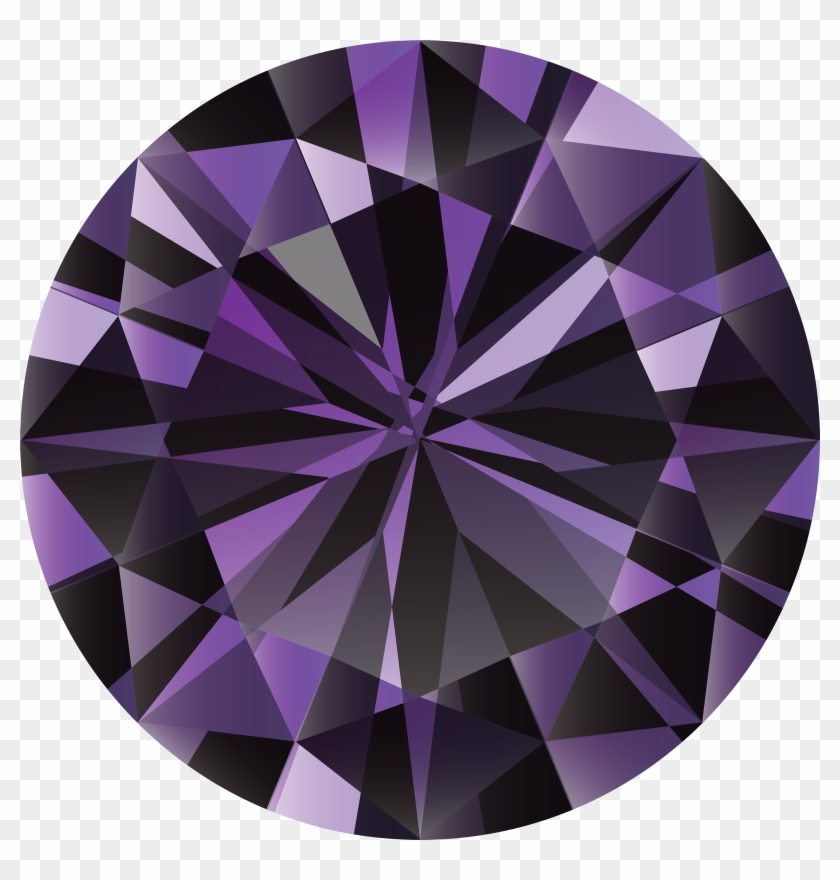 Amethyst Stone Cartoon Clipart