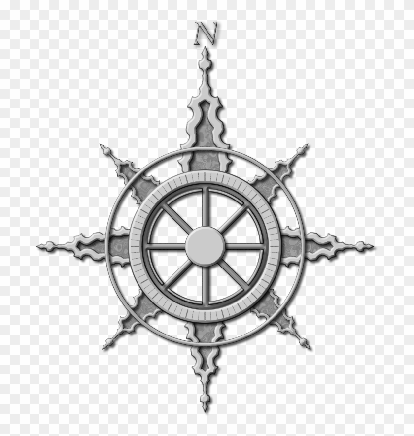 Compass Rose Printable - Compass Rose Png Fantasy Clipart #294604