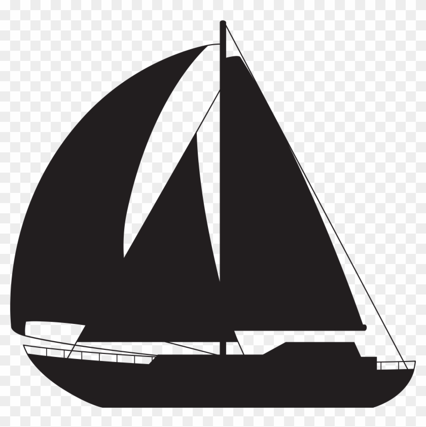 Sailboat Silhouette Png Clip Art Image Transparent Png #294839