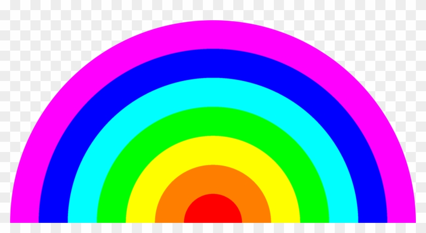 Rainbow Sunlight Circle Color - Rainbow Colors Clipart - Png Download