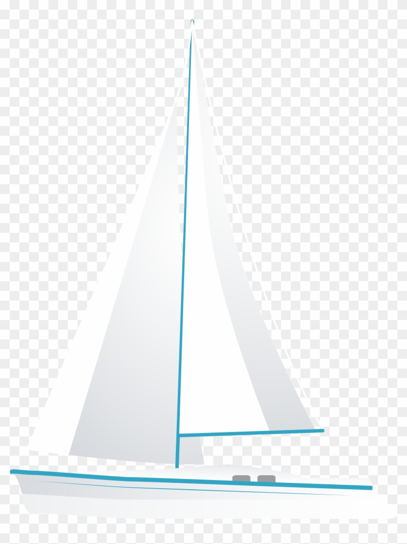 White Sailboat Png Clip Art Transparent Png #294937