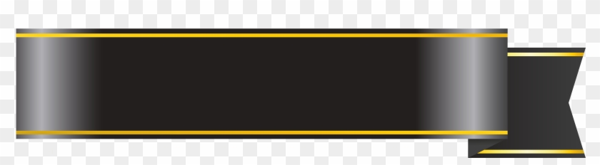 Black Banner Ribbon Png - Green Ribbon Banner Png Clipart