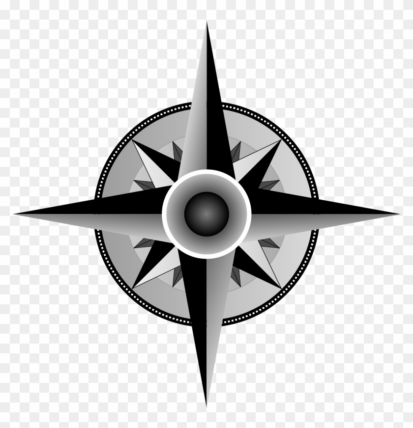 Compass Vector Art Clipart - Fancy Compass Rose - Png Download