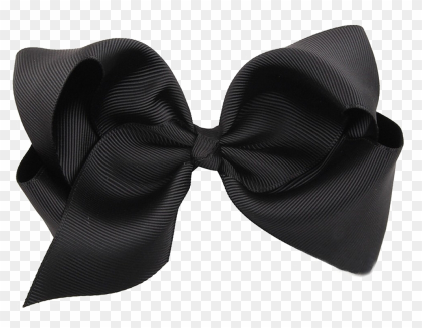 Black Bow Png - Grosgrain Black Ribbon Bow Clipart #295097